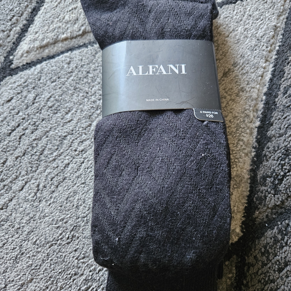 Strom Men's Black Dress Socks